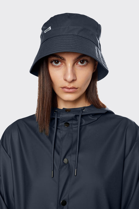 BUCKET HAT W2 "S/M" 20010 RAINS MARINEBLAU, BLAU