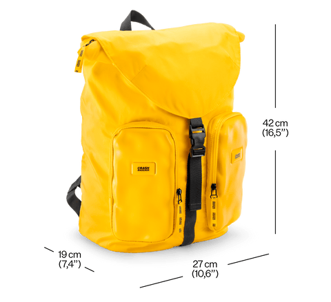 CRASH NOT CRASH RUCKSACK GELB CRASH BAGGAGE