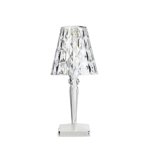 GROSSE BATTERIE DIREKTSTROMVERSORGUNG KRISTALLLAMPE 09470/B4 KARTELL TRANSPARENT