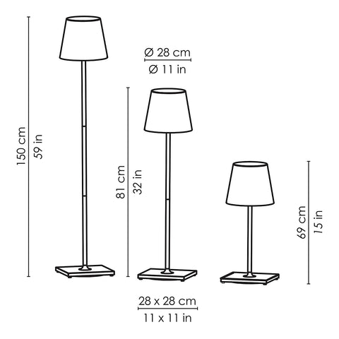 SAFRANLAMPE POLDINA PRO XXL DUNKELGRAU