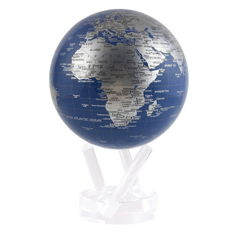 MAPPAMONDO 6" ART MG-6-BSE MOVA BLUE AND SILVER Mova