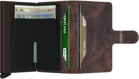MINIWALLET SECRID VINTAGE CHOCOLATE