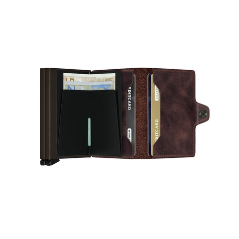 TWINWALLET SECRID VINTAGE CHOCOLATE