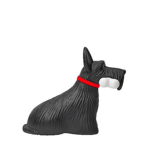 SCOTTIE LAMPE QEEBOO SCHWARZ