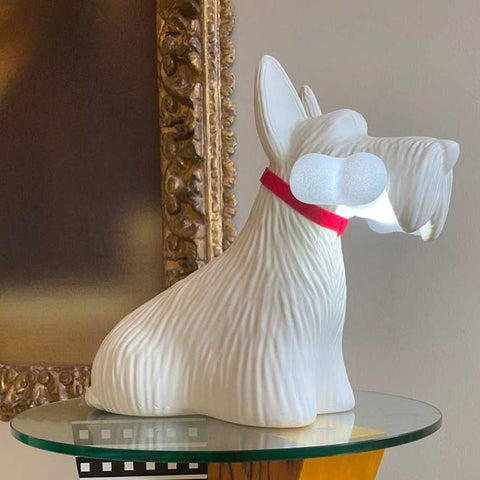 QEEBOO WHITE SCOTTIE LAMP