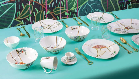 PORZELLANBECHER DURCHM. CM. 8,5 KINTSUGI N. 3 09653 SELETTI WEISS