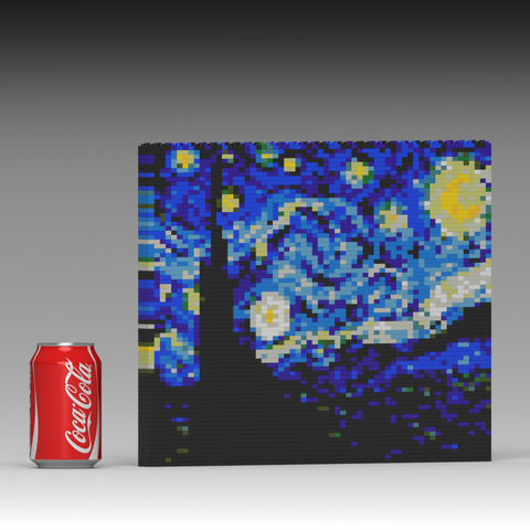 JEKCA DIE STERNENNACHT, ZIEGELGEMÄLDE