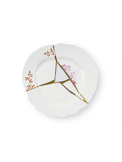 FRUIT PLATE SELETTI KINTSUGI PORCELAIN N1 ART 09601