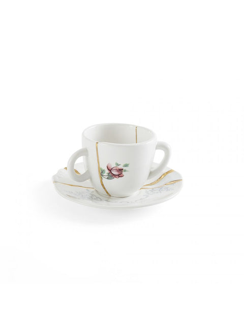 SELETTI KINTSUGI N1 KAFFEETASSE MIT UNTERTASSE ART 09641