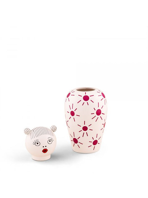 VASO SELETTI IN DOLOMITE CON COPERCHIO LE CANOPIE LULA ART. 10531