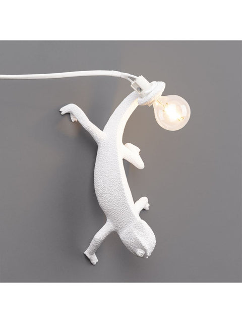 Harzlampe Seletti Chameleon Lampe rechts nach unten gehend weiß Art. 15091