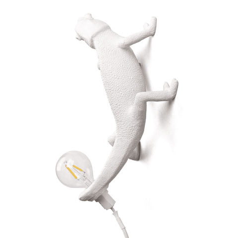HARZLAMPE SELETTI CHAMELEON LAMPE LINKS NACH OBEN WEISS ART. 15092