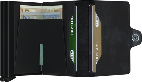 TWINWALLET SECRID VINTAGE TV BLACK