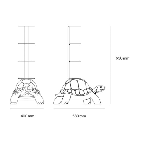 TURTLE CARRY BÜCHERREGAL WEISS QEEBOO