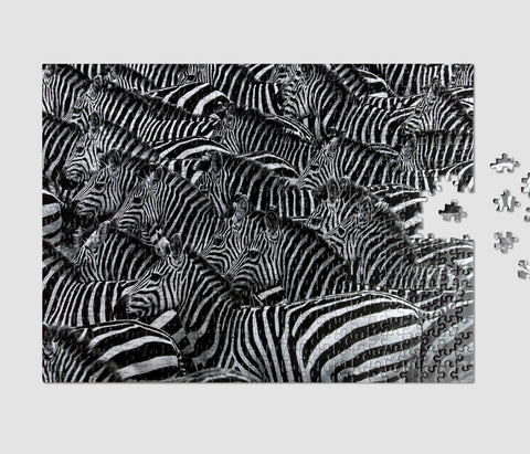 PUZZLE PRINTWORKS WILDLIFE MUSTER ZEBRA