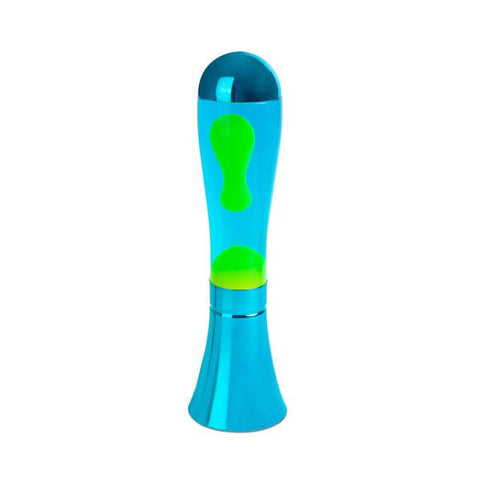 BALVI BLAU-LIMETTE ALUMINIUM-MAGMA-LAVA-LAMPE ART 26989