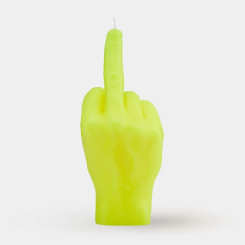 CANDELA F*CK YOU NEON YELLOW CANDLEHAND