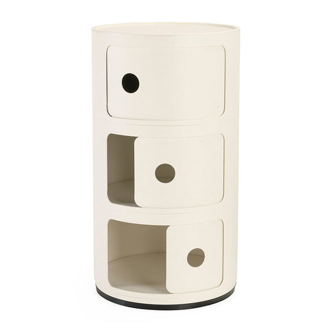 COMODINO COMPONIBILE 3 ELEMENTI OPACO 4988/03 KARTELL WHITE