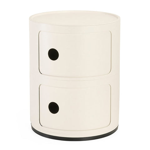 COMODINO COMPONIBILE 2 ELEMENTI BIANCO MAT 4986/03 KARTELL WHITE