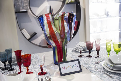 „VENINI KUKINTO VASE ART 548.00 NE/RV/VM/ZA/CR“