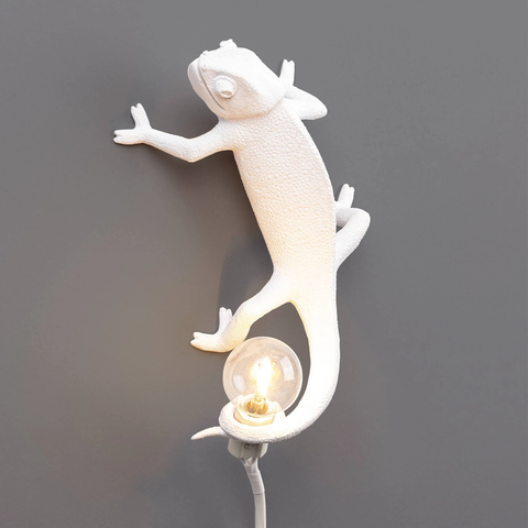 HARZLAMPE SELETTI CHAMELEON LAMPE LINKS NACH OBEN WEISS ART. 15092