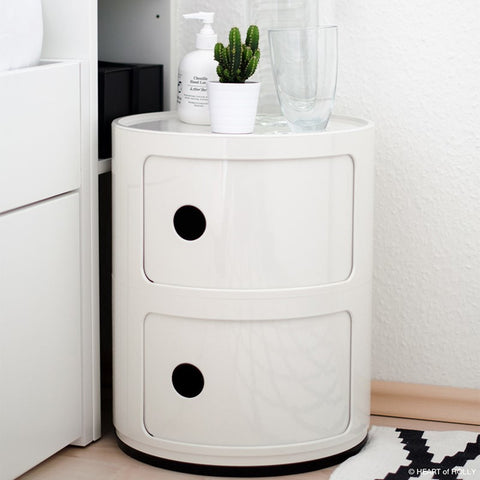 COMODINO 2 ELEMENTI 4966 KARTELL WHITE