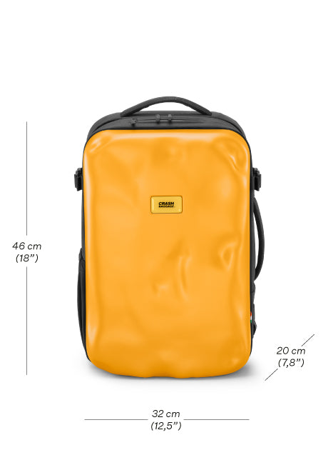 CRASH BAGGAGE ICONIC CB310 GELB RUCKSACK