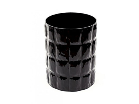 Kartell Matelassé Vase, Schwarz, 01225/E6