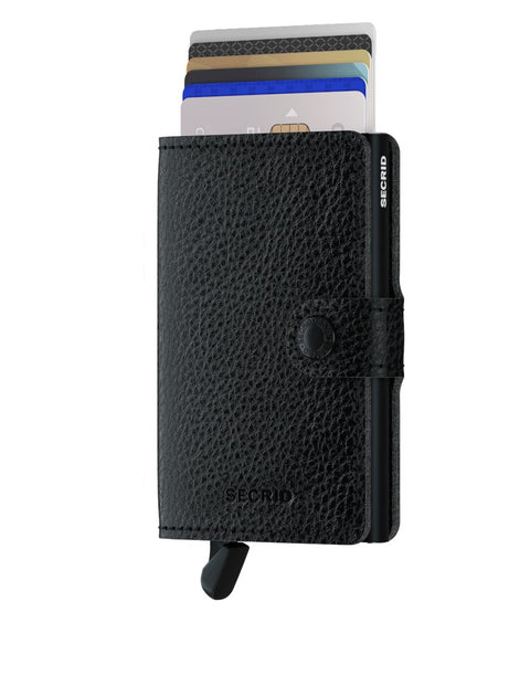 MINIWALLET SECRID VEG BLACK