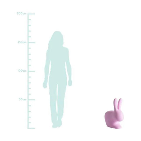 RABBIT CHAIR BABY 90001PI QEEBOO PINK Qeeboo