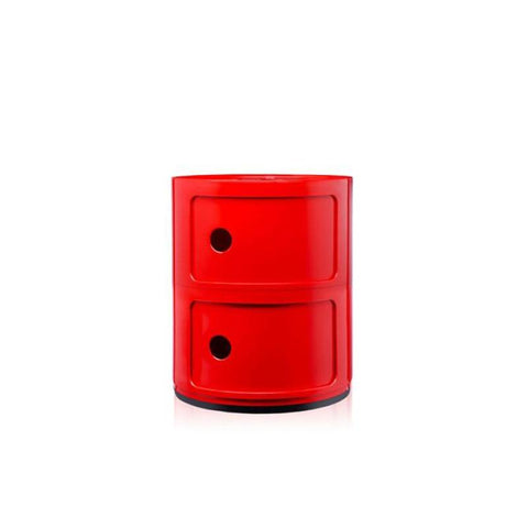 MODULAR NACHTTISCH 2 ELEMENTE 04966/10 KARTELL ROT