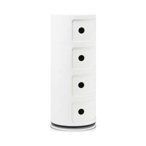 COMODINO 4 ELEMENTI 4985 KARTELL WHITE