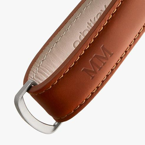 SCHLÜSSELANHÄNGER ORBITKEY 2.0 LEDER COGNAC/TAN ART LTHO-2-CGTN