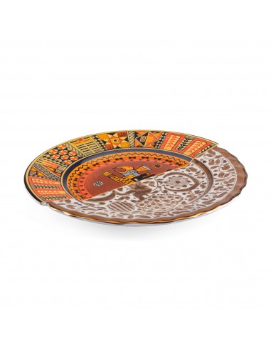 SELETTI HYBRID MITLA PORZELLAN FLACHER TELLER ART 09141