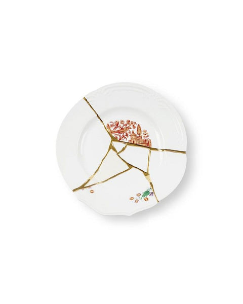 DINNER PLATE SELETTI KINTSUGI PORCELAIN N1 ART 09631