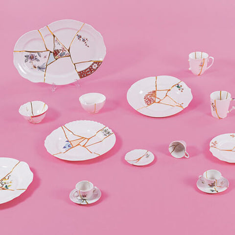 SELETTI KINTSUGI PORZELLAN TIEFER TELLER ART 09621
