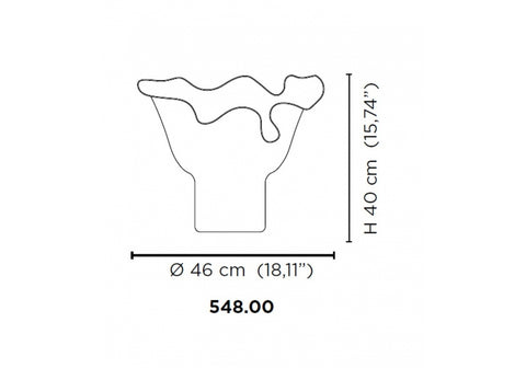 „VENINI KUKINTO VASE ART 548.00 NE/RV/VM/ZA/CR“