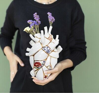 VASE SELETTI LOVE IN BLOOM KINTSUGI ART 09929
