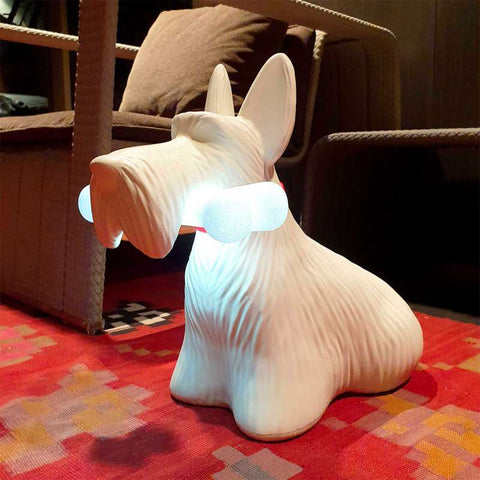 QEEBOO WHITE SCOTTIE LAMP