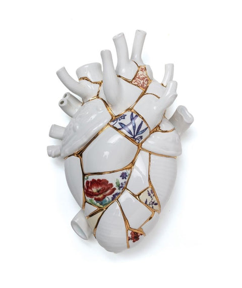VASE SELETTI LOVE IN BLOOM KINTSUGI ART 09929