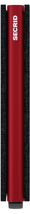 SLIM WALLET SECRID MATTE BLACK RED