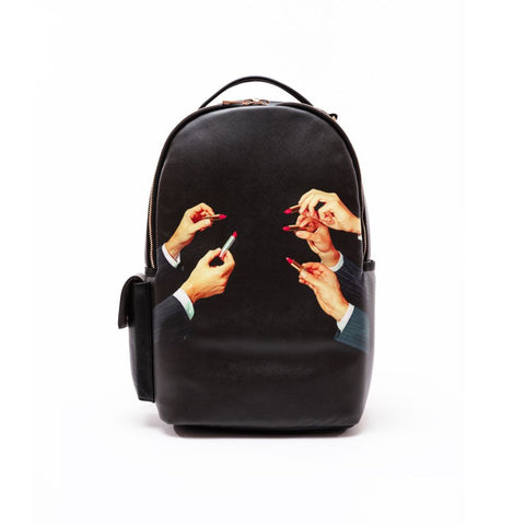 "SELETTI TOILETTENPAPIER LIPPENSTIFT SCHWARZ ART 02350 RUCKSACK"