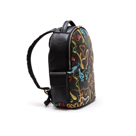 "SELETTI SNAKE TOILETTENPAPIER KUNSTLEDER-RUCKSACK 33X18,5 CM"