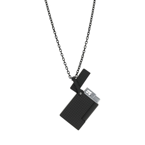 S.T. DUPONT COLLANA ACCENDINO LI NEECKLACE MATTE BLACK K27068CH