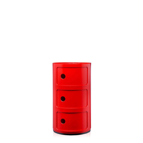 COMODINO COMPONIBILE 3 ELEMENTI 0496710 KARTELL RED