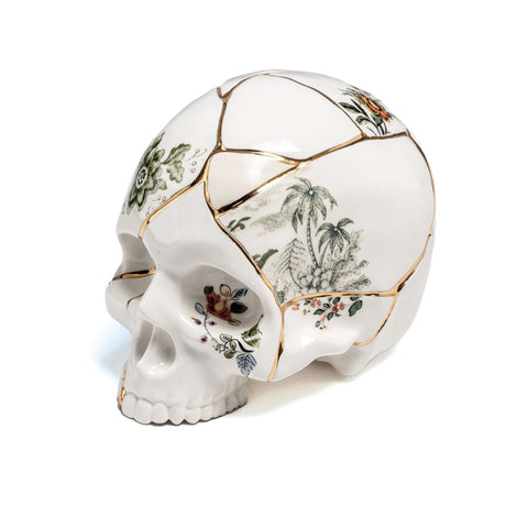 TESCHIO SELETTI IN PORCELLANA KINTSUGI SKULL 09943