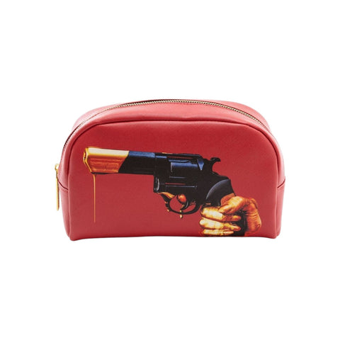 "SELETTI BEAUTY CASE IN PU TOILETPAPER  23X8X13 REVOLVER ART 02555"