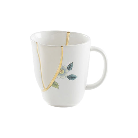 "TAZZA MUG IN PORCELLANA SELETTI DIAM. CM. 8,5 KINTSUGI N. 2 ART. 09651"