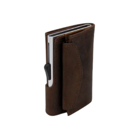 C SECURE SINGLE COIN BUFFALO VINTAGE LEATHER