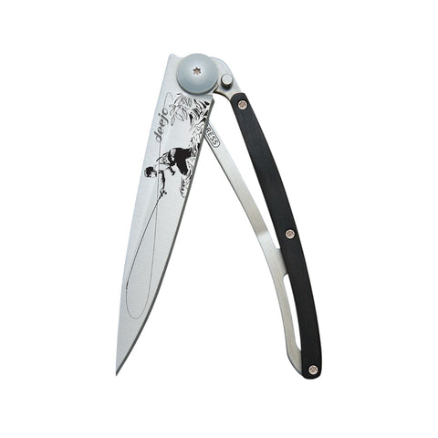 COLTELLINO TASCABILE TITANIUM EBONY FLY FISHING ART. 1CB000087 DEEJO